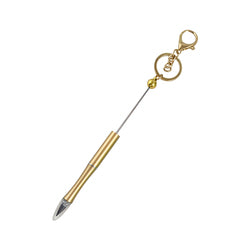 Al por mayor 2023 Nuevo llavero de lápiz de lápiz de pluma de bricolaje de metal